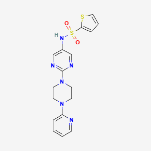 N-(2-(4-(pyridin-2-yl)piperazin-1-yl)pyrimidin-5-yl)thiophene-2-sulfonamide