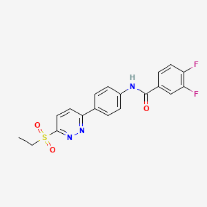 N-(4-(6-(ethylsulfonyl)pyridazin-3-yl)phenyl)-3,4-difluorobenzamide