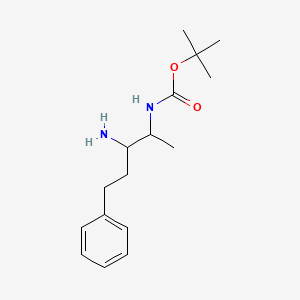 tert-butyl N-(3-amino-5-phenylpentan-2-yl)carbamate