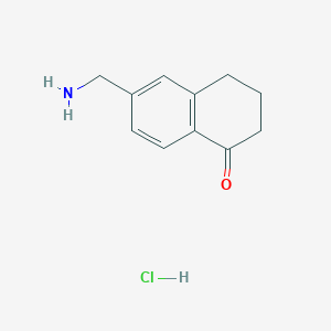 6-(Aminomethyl)-1,2,3,4-tetrahydronaphthalen-1-one hydrochloride