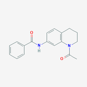 N-(1-acetyl-3,4-dihydro-2H-quinolin-7-yl)benzamide