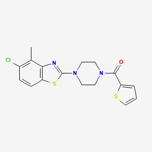 (4-(5-Chloro-4-methylbenzo[d]thiazol-2-yl)piperazin-1-yl)(thiophen-2-yl)methanone