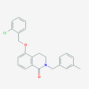 5-((2-chlorobenzyl)oxy)-2-(3-methylbenzyl)-3,4-dihydroisoquinolin-1(2H)-one