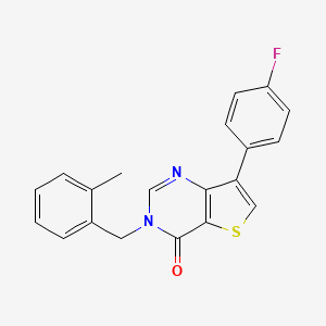 7-(4-fluorophenyl)-3-(2-methylbenzyl)thieno[3,2-d]pyrimidin-4(3H)-one