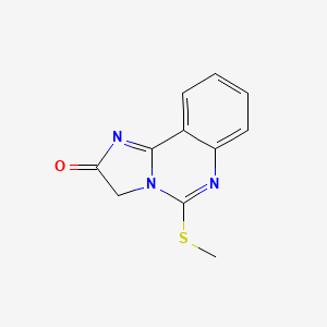 molecular formula C11H9N3OS B2883001 5-(methylsulfanyl)imidazo[1,2-c]quinazolin-2(3H)-one CAS No. 168140-75-8