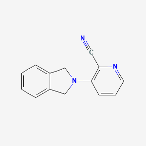 molecular formula C14H11N3 B2883002 3-(Isoindolin-2-yl)picolinonitrile CAS No. 1520547-89-0