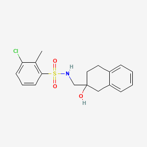 3-chloro-N-((2-hydroxy-1,2,3,4-tetrahydronaphthalen-2-yl)methyl)-2-methylbenzenesulfonamide