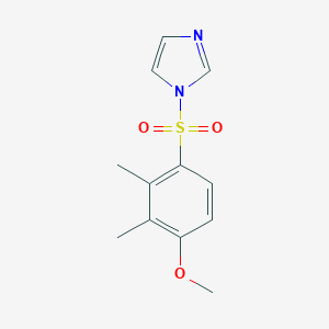 molecular formula C12H14N2O3S B288301 4-(1H-imidazol-1-ylsulfonyl)-2,3-dimethylphenyl methyl ether 