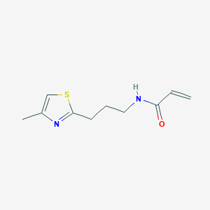 molecular formula C10H14N2OS B2883011 N-[3-(4-Methyl-1,3-thiazol-2-yl)propyl]prop-2-enamide CAS No. 2305384-52-3