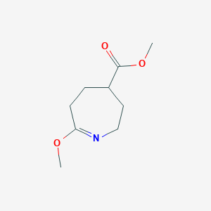 molecular formula C9H15NO3 B2883020 Methyl 7-methoxy-3,4,5,6-tetrahydro-2H-azepine-4-carboxylate CAS No. 2138181-69-6