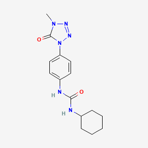 1-cyclohexyl-3-(4-(4-methyl-5-oxo-4,5-dihydro-1H-tetrazol-1-yl)phenyl)urea