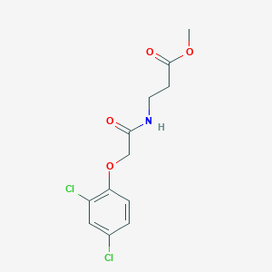 molecular formula C12H13Cl2NO4 B2883049 N-[(2,4-二氯苯氧基)乙酰基]-β-丙氨酸甲酯 CAS No. 105406-83-5