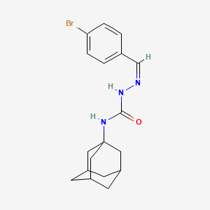molecular formula C18H22BrN3O B2883051 1-(1-adamantyl)-3-[(Z)-(4-bromophenyl)methylideneamino]urea CAS No. 324062-50-2