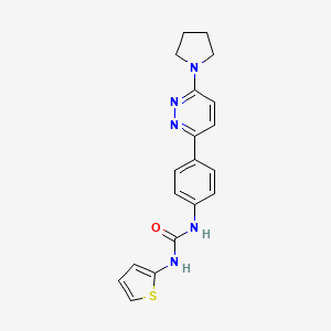 1-(4-(6-(Pyrrolidin-1-yl)pyridazin-3-yl)phenyl)-3-(thiophen-2-yl)urea