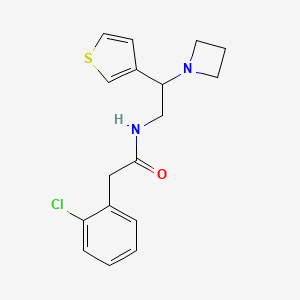 N-(2-(azetidin-1-yl)-2-(thiophen-3-yl)ethyl)-2-(2-chlorophenyl)acetamide