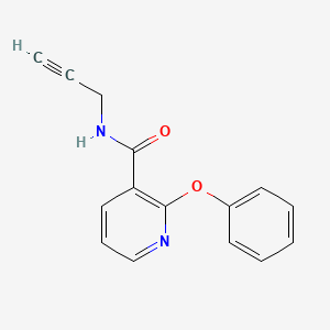 B2883094 (2-Phenoxy(3-pyridyl))-N-prop-2-ynylformamide CAS No. 1022789-63-4
