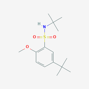 molecular formula C15H25NO3S B288312 N,5-ditert-butyl-2-methoxybenzenesulfonamide 