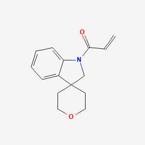 molecular formula C15H17NO2 B2883133 1-Spiro[2H-indole-3,4'-oxane]-1-ylprop-2-en-1-one CAS No. 2196445-78-8