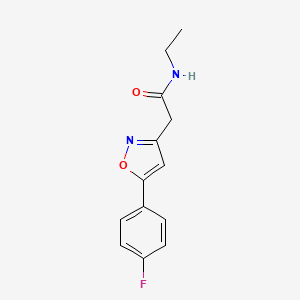 N-ethyl-2-(5-(4-fluorophenyl)isoxazol-3-yl)acetamide