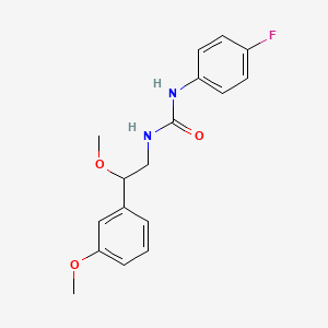 molecular formula C17H19FN2O3 B2883140 1-(4-Fluorophenyl)-3-(2-methoxy-2-(3-methoxyphenyl)ethyl)urea CAS No. 1797880-51-3