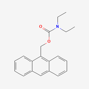 molecular formula C20H21NO2 B2883142 Carbamic acid, N,N-diethyl-, 9-anthracenylmethyl ester CAS No. 1228312-05-7