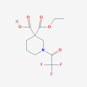 3-Ethoxycarbonyl-1-(2,2,2-trifluoroacetyl)piperidine-3-carboxylic acid