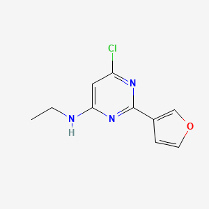 6-Chloro-N-ethyl-2-(furan-3-yl)pyrimidin-4-amine