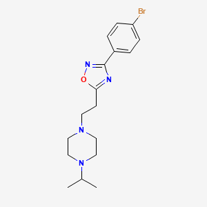 3-(4-Bromophenyl)-5-(2-(4-isopropylpiperazin-1-yl)ethyl)-1,2,4-oxadiazole