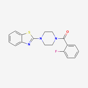 (4-(Benzo[d]thiazol-2-yl)piperazin-1-yl)(2-fluorophenyl)methanone
