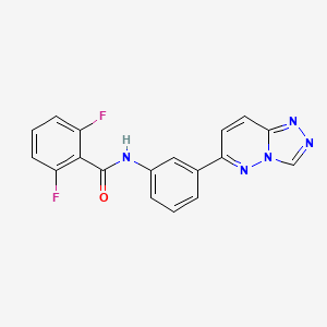 2,6-difluoro-N-[3-([1,2,4]triazolo[4,3-b]pyridazin-6-yl)phenyl]benzamide