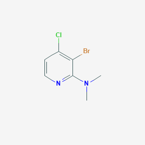 molecular formula C7H8BrClN2 B2883168 3-Bromo-4-chloro-N,N-dimethylpyridin-2-amine CAS No. 2416229-30-4