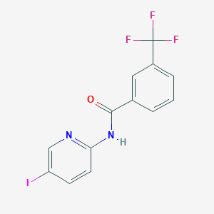 molecular formula C13H8F3IN2O B2883169 N-(5-iodopyridin-2-yl)-3-(trifluoromethyl)benzamide CAS No. 338401-02-8
