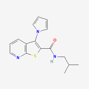 molecular formula C16H17N3OS B2883209 1-(4-乙基苯基)-5-吡啶-4-基-N-(吡啶-4-基甲基)-1H-1,2,3-三唑-4-甲酰胺 CAS No. 1112279-65-8