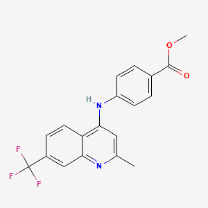 Methyl 4-{[2-methyl-7-(trifluoromethyl)-4-quinolyl]amino}benzoate