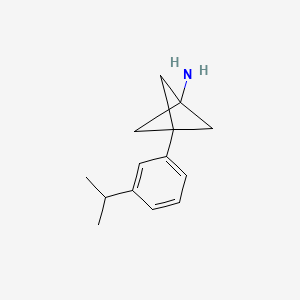 3-(3-Propan-2-ylphenyl)bicyclo[1.1.1]pentan-1-amine