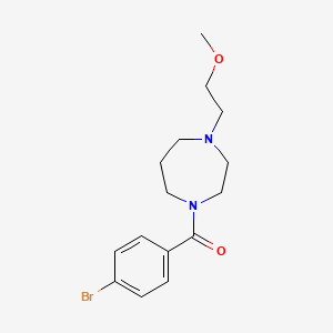 molecular formula C15H21BrN2O2 B2883253 1-(4-Bromobenzoyl)-4-(2-methoxyethyl)-1,4-diazepane CAS No. 1184489-74-4