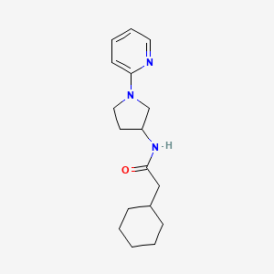 2-cyclohexyl-N-(1-(pyridin-2-yl)pyrrolidin-3-yl)acetamide