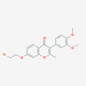 molecular formula C20H19BrO5 B2883257 7-(2-bromoethoxy)-3-(3,4-dimethoxyphenyl)-2-methyl-4H-chromen-4-one CAS No. 903190-57-8