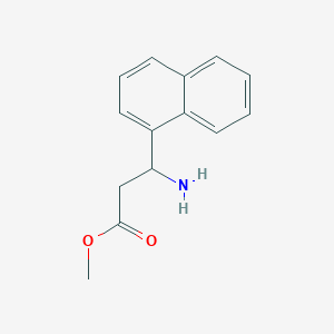 molecular formula C14H15NO2 B2883263 Methyl 3-amino-3-(1-naphthyl)propanoate CAS No. 188812-33-1