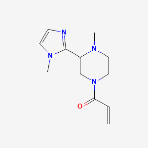 1-[4-Methyl-3-(1-methylimidazol-2-yl)piperazin-1-yl]prop-2-en-1-one