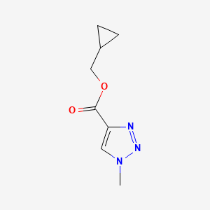 molecular formula C8H11N3O2 B2883307 Cyclopropylmethyl 1-methyltriazole-4-carboxylate CAS No. 1882154-10-0