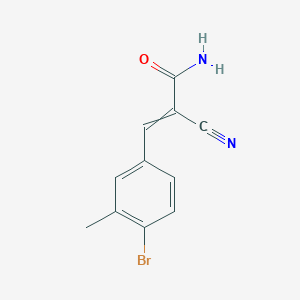 3-(4-Bromo-3-methylphenyl)-2-cyanoprop-2-enamide