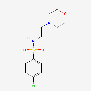 ((4-Chlorophenyl)sulfonyl)(2-morpholin-4-ylethyl)amine