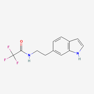 molecular formula C12H11F3N2O B2883327 2,2,2-trifluoro-N-[2-(1H-indol-6-yl)ethyl]acetamide CAS No. 1779129-00-8