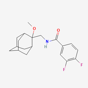 B2883332 3,4-difluoro-N-(((1R,3S,5r,7r)-2-methoxyadamantan-2-yl)methyl)benzamide CAS No. 1797282-34-8