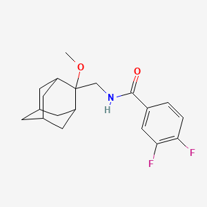 molecular formula C19H23F2NO2 B2883332 3,4-difluoro-N-[(2-methoxyadamantan-2-yl)methyl]benzamide CAS No. 1797282-34-8