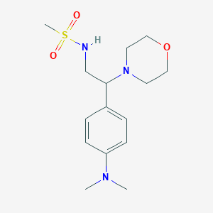 N-(2-(4-(dimethylamino)phenyl)-2-morpholinoethyl)methanesulfonamide