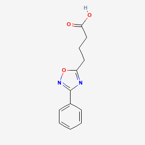 molecular formula C12H12N2O3 B2883342 4-(3-苯基-1,2,4-恶二唑-5-基)丁酸 CAS No. 875164-21-9