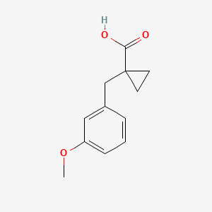 1-[(3-Methoxyphenyl)methyl]cyclopropane-1-carboxylic acid