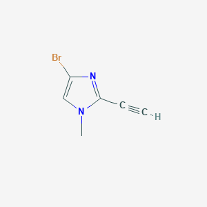 molecular formula C6H5BrN2 B2883349 4-Bromo-2-ethynyl-1-methyl-1H-imidazole CAS No. 1788106-34-2